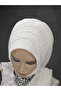 3 Row Embroidered Bridal Ready-Made Veil Ready-Made Turban Evening Dress Wrap - 4