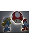 Decorative Wood Printed Smurfs Smurffather + Smurfette + Smurf + Mushroom Children's Room Night Light (3 pcs) - 3