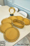 Jute, American Service Set, 6 Plates, 1 Bread Basket, Plate Mat, Plate Set, Modern Lux Presentation