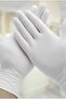 White Gloves Latex Gloves Disposable Gloves Powdered (L) - 2