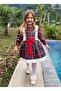 Hanzade Plaid Girls' Dress - 7