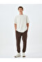 Cotton Blended Elastic Leg Pocket Detailed Waist Lace up Sweatpants