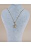 Catelune Zircon Stone Cat and Heart Steel Moon Necklace - 4