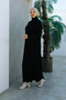 Black High Neck Knitwear Dress Set 2443 - 4