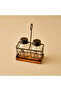 Set of Salt and Pepper Shakers Spark Black (12 X6,5X20,5 cm)