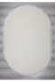 My Evilla Modern Decorative Oval Sports Fringed Puffy Plush Carpet Runner - 2