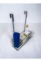 Kitchen Bathroom Cabinet Closet Single Shelf with Door Organizer Rack Metal Detergent Holder - 4