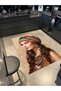 Girl Beaded Modern Colorful Patterned Decorative Carpet Miravip767
