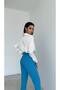 Skinny Leg Classic Belted Fabric Trousers - 3