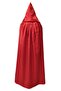 Red Color Hooded Cape - 3