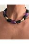 Design African Wood/Bone and Acrylic Beads Huge/Large Bohemian Necklace - 3