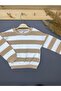 Chartoned Winter Children's Clothing Striped Sweater with Fleece Inside - 4