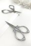 Silver Promise Engagement Scissors, Ribbon Opening Special Day Ceremonial Sewing Embroidery Scissors Elegant Model Silver
