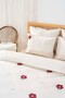 Florita Cherry Double Embroidered Duvet Cover Set & Dowry Set 100% Cotton - 4