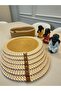 Jute, American Service Set, 6 Plates, 1 Bread Basket, Plate Base, Plate Set, Modern Lux Presentation - 7