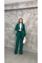 Women's Double Button Satin Lapel Suit