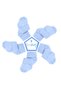 5-Piece Bamboo Newborn Baby Socks I Dusty Blue Baby Girl Boy Socks - 3