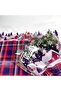 Flower Bouquet Wrapping Paper - Plaid Pattern Snowflakes (Christmas Happy New Year) 55X55Cm (10 Pieces) - 6