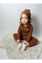 Ribbed Knitted Unisex 3-Piece Baby and Kids Set - Nursery Beret Set - 2