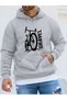 Men's Gravel Bicycle (Bike) Printed Hooded Oversize Loose Red Gray Black Sweatshirt