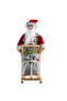 Santa Claus on Sled Standing Red-Grey 32 cm - 3