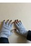 Short Cut Fingerless Winter Gloves - Knitwear Cut Finger - Fingerless - Gift New Year Christmas - 2