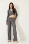 Women's Anthracite Chain Necklace Detailed Top and Bottom Set 0203 60261205 - 4