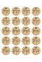 Kraft Etiket - Thank You - Hand Made - Made with Love - for You - 250 Pieces - 2