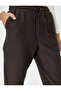 Carrot Trousers with Lace Waist and Pocket Detail - 5
