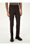 Brown Slim Fit Fabric Trousers 50292514-Vr029 - 2