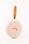 Cupid Wooden Handle Heart Patterned Enameled Sauce Pan 16cm 1.3 Liter (Suitable for All Stove Including Induction) - 6
