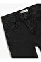 Cotton Jeans with Pocket Detail and Button Detail - 3