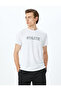Crew Neck Slogan Printed Short Sleeve Sports T-Shirt - 3