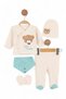 Organic Baby Boy Seasonal 5 Pieces Hospital Release Body Set 0-3 Months Baby Set