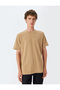 Crew Neck Regular Fit Short Sleeve Tok Fabric Label Detailed Basic T-Shirt - 3