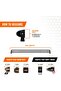 Aerolids Light Bar Cover Wind Noise Eliminator, 50"-52",Clear, Dual Row - 2
