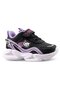 (Sper Star) Phlon Light Sole Velcro Children's Sports Shoes Black Purple