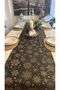 New Year Themed Black Runner New Year Table New Year Runner - 8
