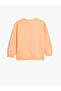 Sweatshirt Long Sleeve Floral Printed Crew Neck Cotton - 2