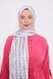 Cream Square Chain Pattern Angel Shawl
