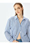 Striped Oversize Long Sleeve Shirt - 2