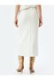 Standard Waist Slim Fit Ribbed Long Pencil Skirt - 4