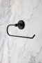 Black Stainless Paper Roll Towel Holder, Napkin Holder Bathroom Hanger - 2