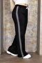 Steel Fabric Wide-Leg Sweatpants with Stripe Detail - 2