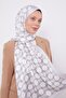 Silver Hexagon Pattern Angel Shawl
