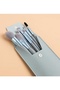 8 Pieces Mini Travel Size with Leather Bag Soft Tip Makeup Brush Set for Daily Makeup - 6