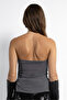Gray Glitter Off-The-Shoulder Party Ball - 5