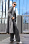 Women's Boucle Oversize Coat Black - 4