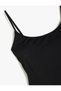 Thin Strap Swimmer Swimsuit - 3
