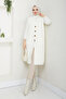 Women's Pocketed Button Closure Knitwear Vest - 2
